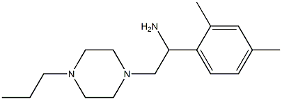 1-(2,4-dimethylphenyl)-2-(4-propylpiperazin-1-yl)ethanamine Structure