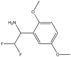 1-(2,5-dimethoxyphenyl)-2,2-difluoroethan-1-amine Structure