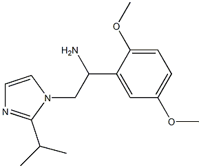 1-(2,5-dimethoxyphenyl)-2-[2-(propan-2-yl)-1H-imidazol-1-yl]ethan-1-amine 구조식 이미지