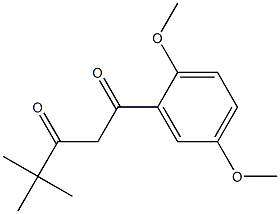 1-(2,5-dimethoxyphenyl)-4,4-dimethylpentane-1,3-dione Structure