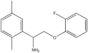 1-(2,5-dimethylphenyl)-2-(2-fluorophenoxy)ethanamine Structure