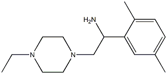 1-(2,5-dimethylphenyl)-2-(4-ethylpiperazin-1-yl)ethanamine 구조식 이미지