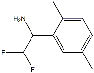 1-(2,5-dimethylphenyl)-2,2-difluoroethan-1-amine 구조식 이미지