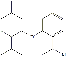 1-(2-{[5-methyl-2-(propan-2-yl)cyclohexyl]oxy}phenyl)ethan-1-amine Structure