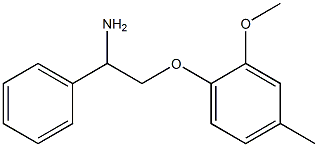 1-(2-amino-2-phenylethoxy)-2-methoxy-4-methylbenzene Structure