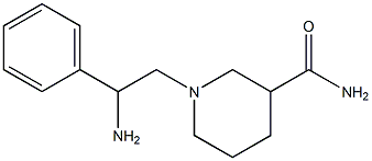 1-(2-amino-2-phenylethyl)piperidine-3-carboxamide 구조식 이미지