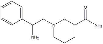 1-(2-amino-2-phenylethyl)piperidine-3-carboxamide Structure