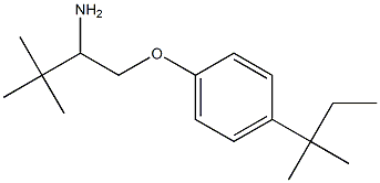 1-(2-amino-3,3-dimethylbutoxy)-4-(2-methylbutan-2-yl)benzene 구조식 이미지