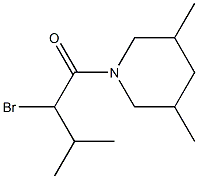 1-(2-bromo-3-methylbutanoyl)-3,5-dimethylpiperidine 구조식 이미지