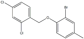 1-(2-bromo-4-methylphenoxymethyl)-2,4-dichlorobenzene Structure