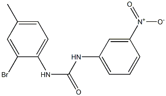 1-(2-bromo-4-methylphenyl)-3-(3-nitrophenyl)urea Structure