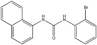 1-(2-bromophenyl)-3-naphthalen-1-ylurea Structure