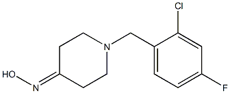 1-(2-chloro-4-fluorobenzyl)piperidin-4-one oxime Structure