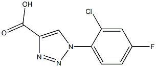 1-(2-chloro-4-fluorophenyl)-1H-1,2,3-triazole-4-carboxylic acid Structure