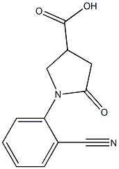 1-(2-cyanophenyl)-5-oxopyrrolidine-3-carboxylic acid Structure