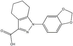 1-(2H-1,3-benzodioxol-5-yl)-4,5,6,7-tetrahydro-1H-indazole-3-carboxylic acid Structure