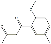1-(2-methoxy-5-methylphenyl)butane-1,3-dione 구조식 이미지