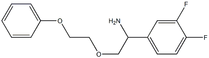 1-(3,4-difluorophenyl)-2-(2-phenoxyethoxy)ethan-1-amine 구조식 이미지