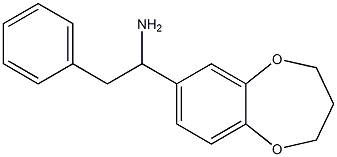 1-(3,4-dihydro-2H-1,5-benzodioxepin-7-yl)-2-phenylethan-1-amine Structure