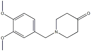 1-(3,4-dimethoxybenzyl)piperidin-4-one Structure