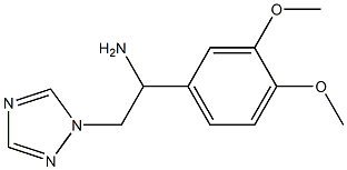 1-(3,4-dimethoxyphenyl)-2-(1H-1,2,4-triazol-1-yl)ethanamine 구조식 이미지