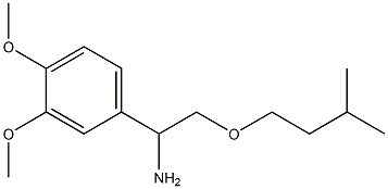 1-(3,4-dimethoxyphenyl)-2-(3-methylbutoxy)ethan-1-amine Structure