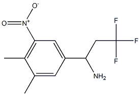 1-(3,4-dimethyl-5-nitrophenyl)-3,3,3-trifluoropropan-1-amine Structure