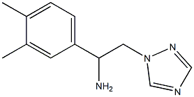 1-(3,4-dimethylphenyl)-2-(1H-1,2,4-triazol-1-yl)ethan-1-amine 구조식 이미지