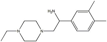 1-(3,4-dimethylphenyl)-2-(4-ethylpiperazin-1-yl)ethan-1-amine Structure