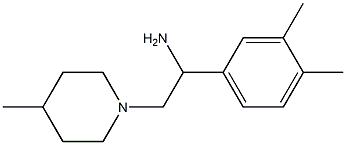 1-(3,4-dimethylphenyl)-2-(4-methylpiperidin-1-yl)ethan-1-amine Structure