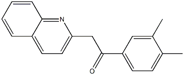 1-(3,4-dimethylphenyl)-2-(quinolin-2-yl)ethan-1-one 구조식 이미지