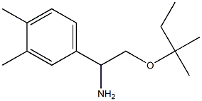 1-(3,4-dimethylphenyl)-2-[(2-methylbutan-2-yl)oxy]ethan-1-amine Structure