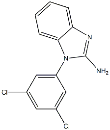 1-(3,5-dichlorophenyl)-1H-1,3-benzodiazol-2-amine 구조식 이미지