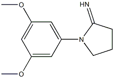 1-(3,5-dimethoxyphenyl)pyrrolidin-2-imine Structure