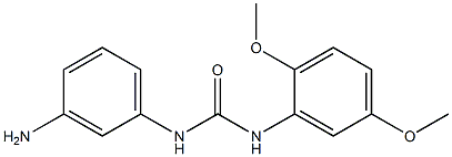 1-(3-aminophenyl)-3-(2,5-dimethoxyphenyl)urea 구조식 이미지