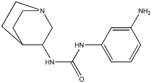 1-(3-aminophenyl)-3-1-azabicyclo[2.2.2]octan-3-ylurea 구조식 이미지