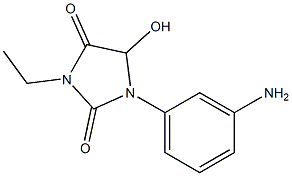 1-(3-aminophenyl)-3-ethyl-5-hydroxyimidazolidine-2,4-dione Structure