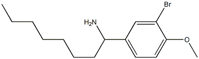 1-(3-bromo-4-methoxyphenyl)octan-1-amine Structure