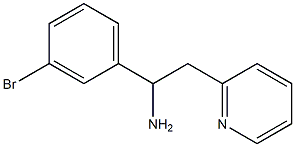 1-(3-bromophenyl)-2-(pyridin-2-yl)ethan-1-amine 구조식 이미지