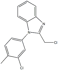1-(3-chloro-4-methylphenyl)-2-(chloromethyl)-1H-1,3-benzodiazole Structure