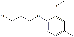 1-(3-chloropropoxy)-2-methoxy-4-methylbenzene Structure