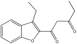 1-(3-ethyl-1-benzofuran-2-yl)pentane-1,3-dione 구조식 이미지