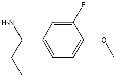 1-(3-fluoro-4-methoxyphenyl)propan-1-amine Structure