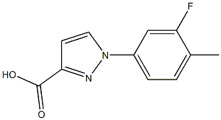 1-(3-fluoro-4-methylphenyl)-1H-pyrazole-3-carboxylic acid Structure