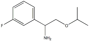 1-(3-fluorophenyl)-2-(propan-2-yloxy)ethan-1-amine Structure