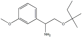 1-(3-methoxyphenyl)-2-[(2-methylbutan-2-yl)oxy]ethan-1-amine 구조식 이미지