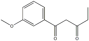 1-(3-methoxyphenyl)pentane-1,3-dione 구조식 이미지