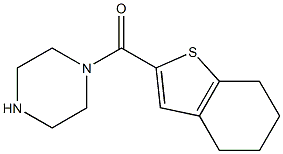 1-(4,5,6,7-tetrahydro-1-benzothiophen-2-ylcarbonyl)piperazine Structure