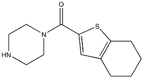 1-(4,5,6,7-tetrahydro-1-benzothiophen-2-ylcarbonyl)piperazine 구조식 이미지