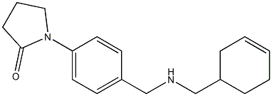 1-(4-{[(cyclohex-3-en-1-ylmethyl)amino]methyl}phenyl)pyrrolidin-2-one Structure